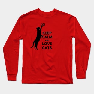 Keep calm and love cats Long Sleeve T-Shirt